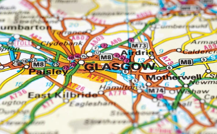 Glasgow map