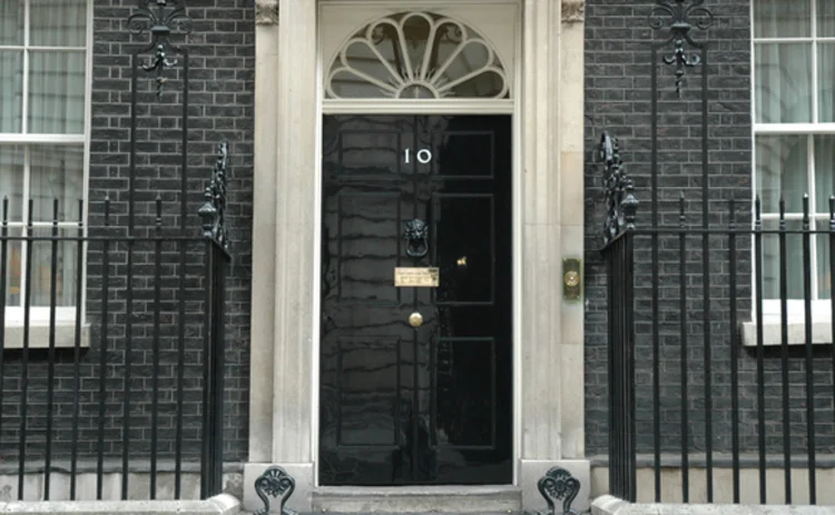 The front door of 10 Downing Street