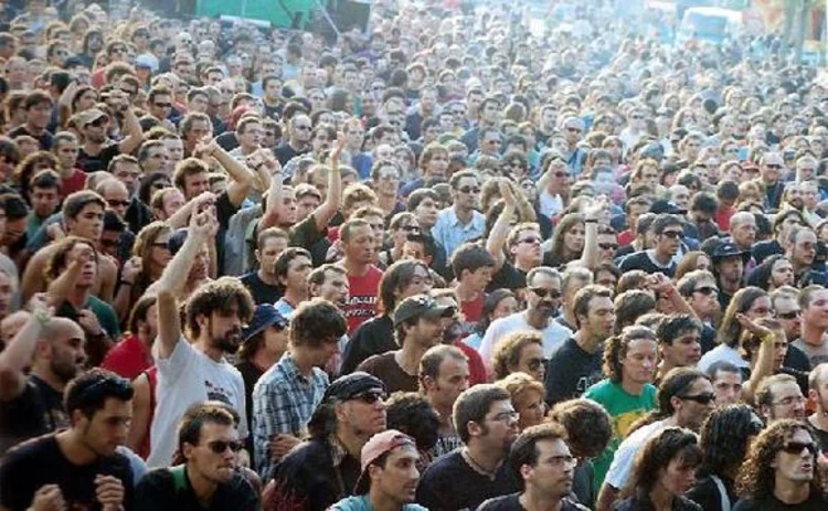 Festival crowd