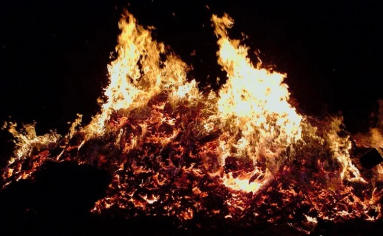 A bonfire